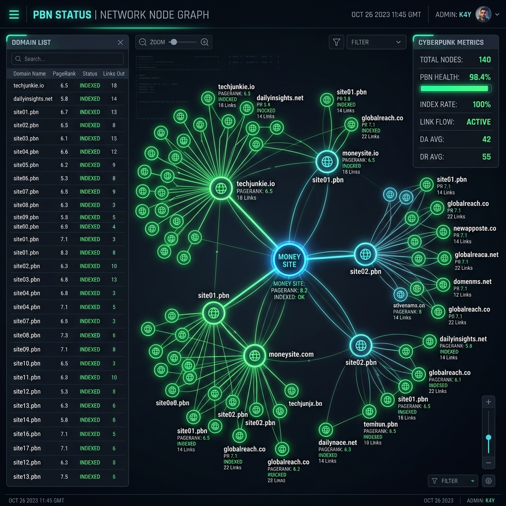 PBN Network Dashboard
